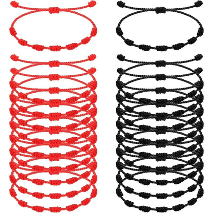 Handmade Tibetan Red String Bracelet Lucky Braided Rope Matching Wristband