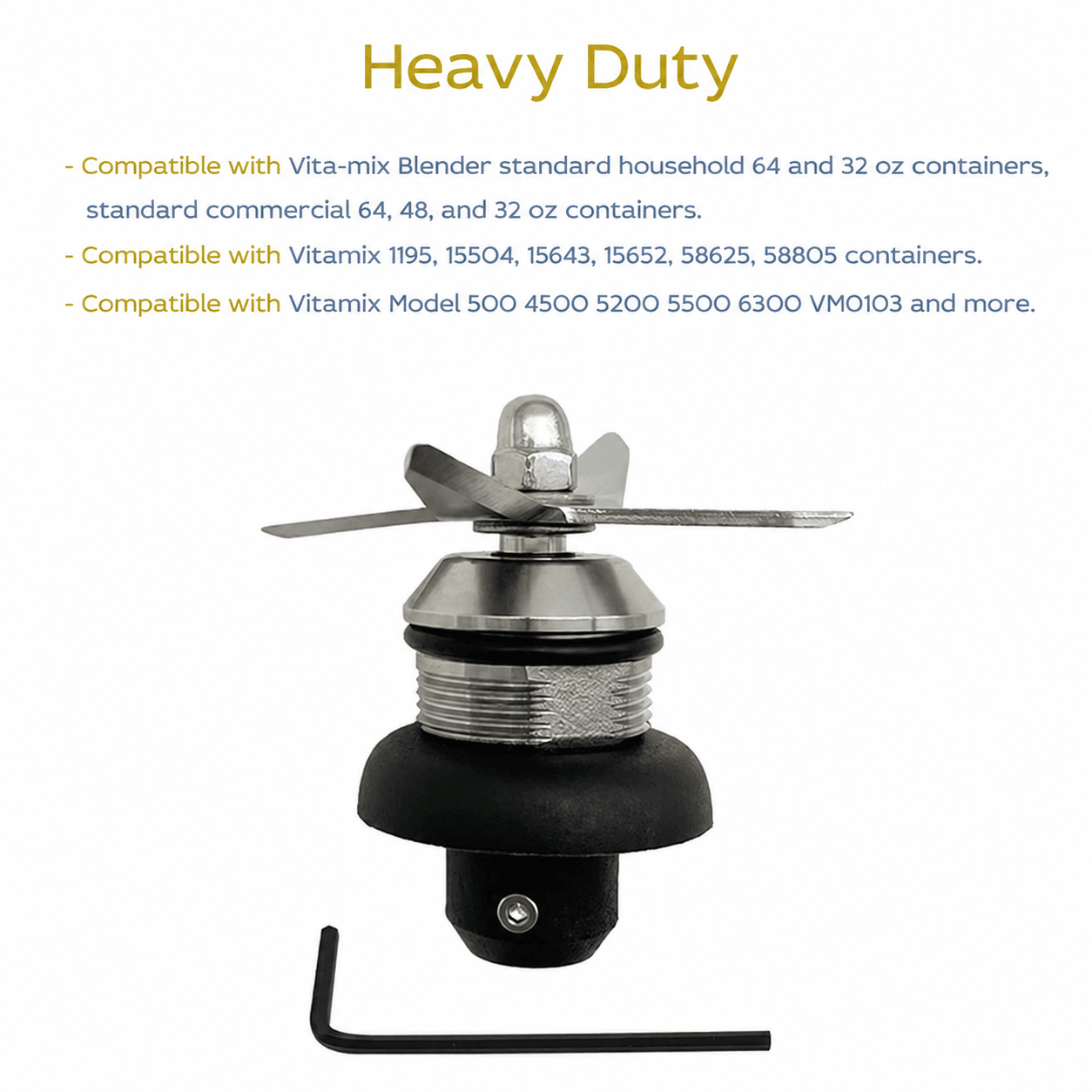 Vitamix 5200 Blade Replacement Kit Stainless Steel Ice Crusher Assembly