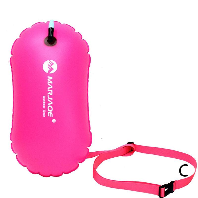 Open Water Swim Buoy Inflatable Tow Float Dry Bag