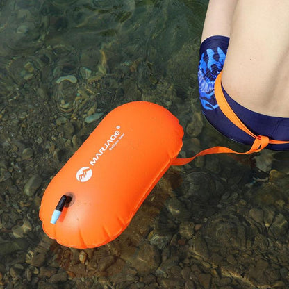 Open Water Swim Buoy Inflatable Tow Float Dry Bag