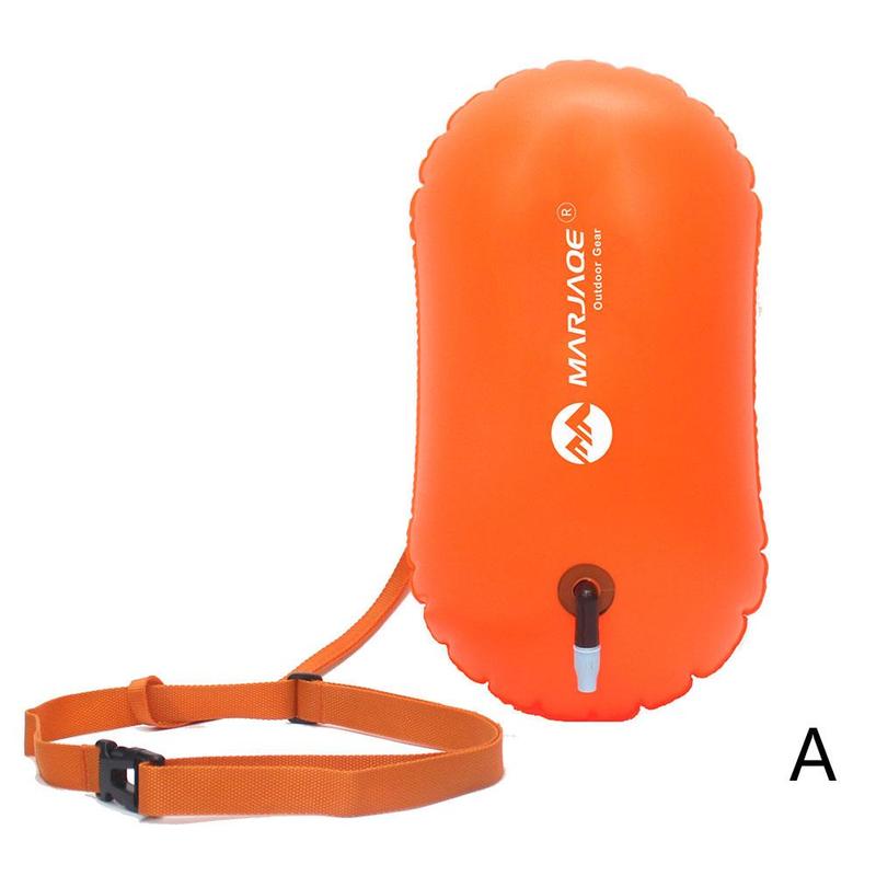 Open Water Swim Buoy Inflatable Tow Float Dry Bag