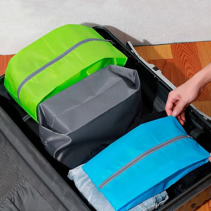 Dustproof Travel Shoe Storage Bag - Portable Waterproof Shoe Organizer Pouch with Sturdy Zipper
