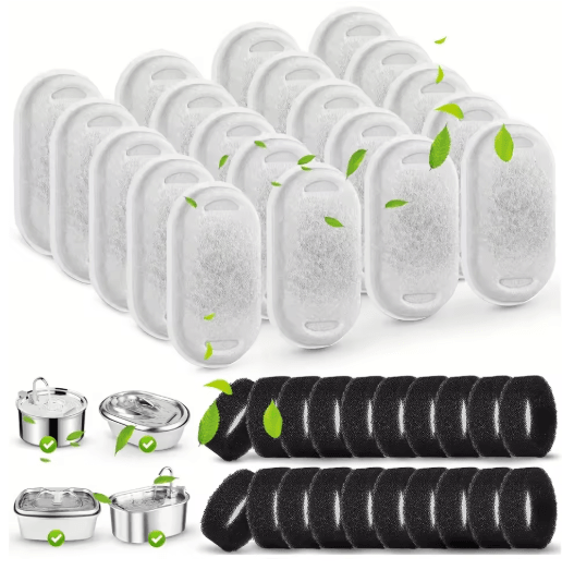 Replacement Water Fountain Filters for Cleaner Pet Hydration