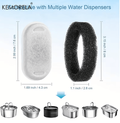 Replacement Water Fountain Filters for Cleaner Pet Hydration
