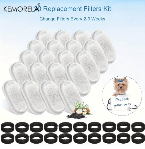 Replacement Water Fountain Filters for Cleaner Pet Hydration