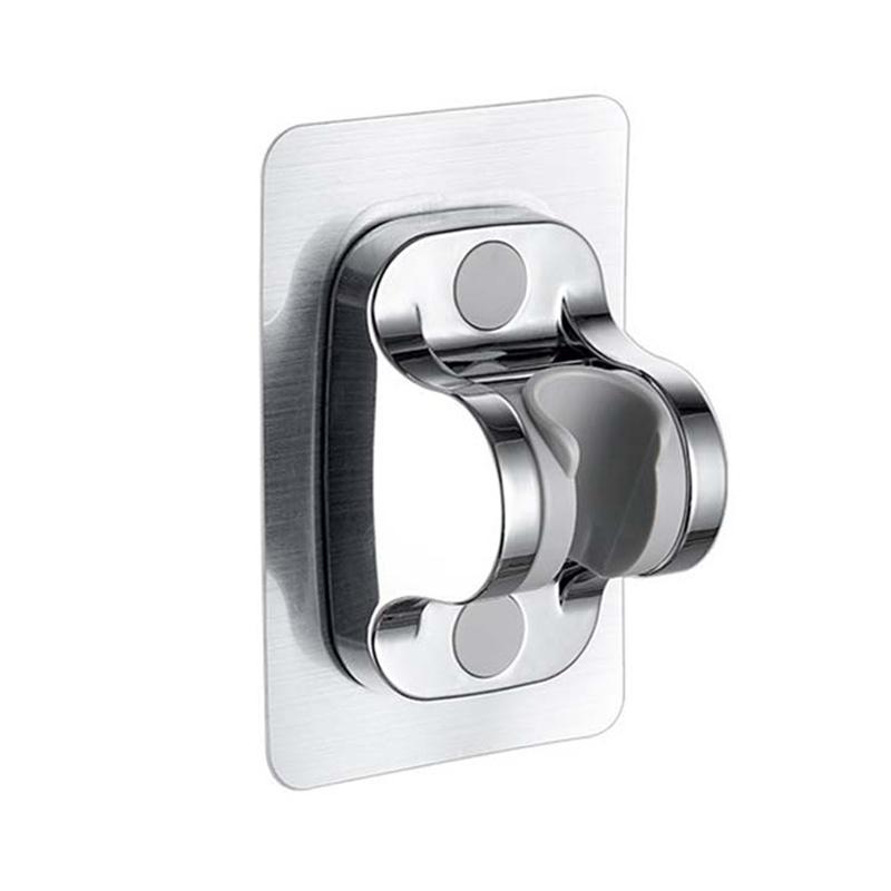 Adjustable Self Adhesive Shower Head Holder Wall Mount No Drill Handheld Shower Bracket