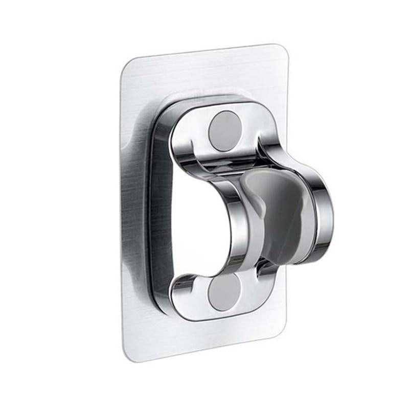 Adjustable Self Adhesive Shower Head Holder Wall Mount No Drill Handheld Shower Bracket