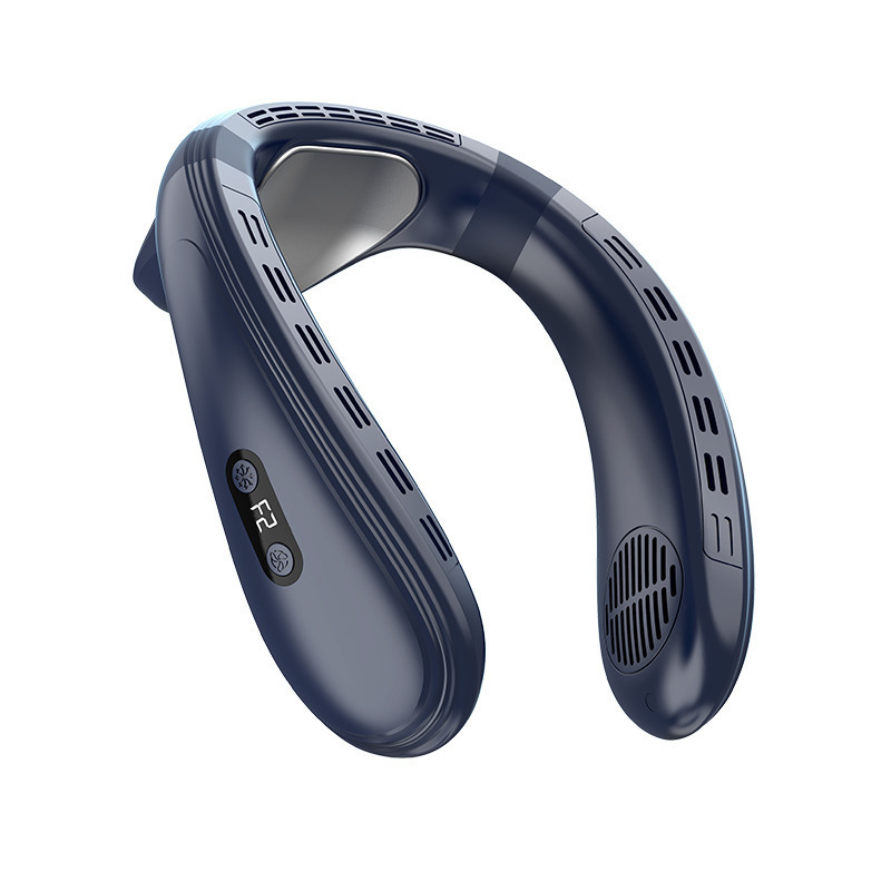 Portable Neck Air Conditioner Wearable Bladeless Cooling Fan Semiconductor Neck Cooler