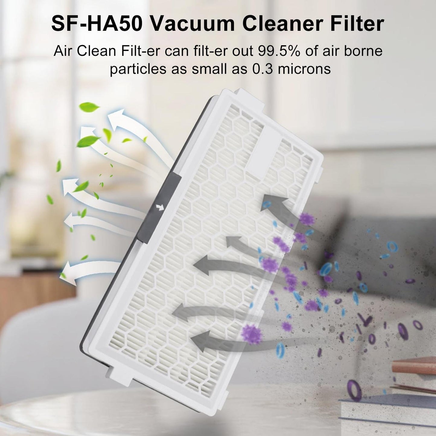 Miele SF-HA50 HEPA Filter Replacement Cartridge – Washable Vacuum Cleaner Filter for Cleaner Air