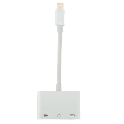 Lightning Audio Charging Splitter Adapter iPhone Dual Port 3.5mm Headphone Charging Adapter