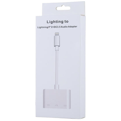 Lightning Audio Charging Splitter Adapter iPhone Dual Port 3.5mm Headphone Charging Adapter