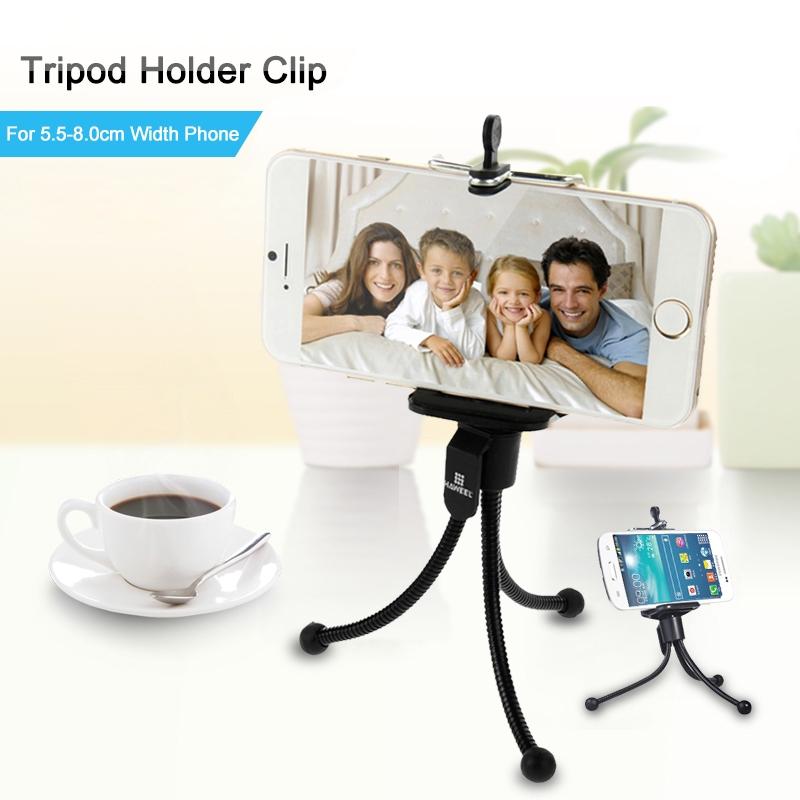 HAWEEL Flexible Octopus Tripod Holder Clip Portable Phone & Camera Stand