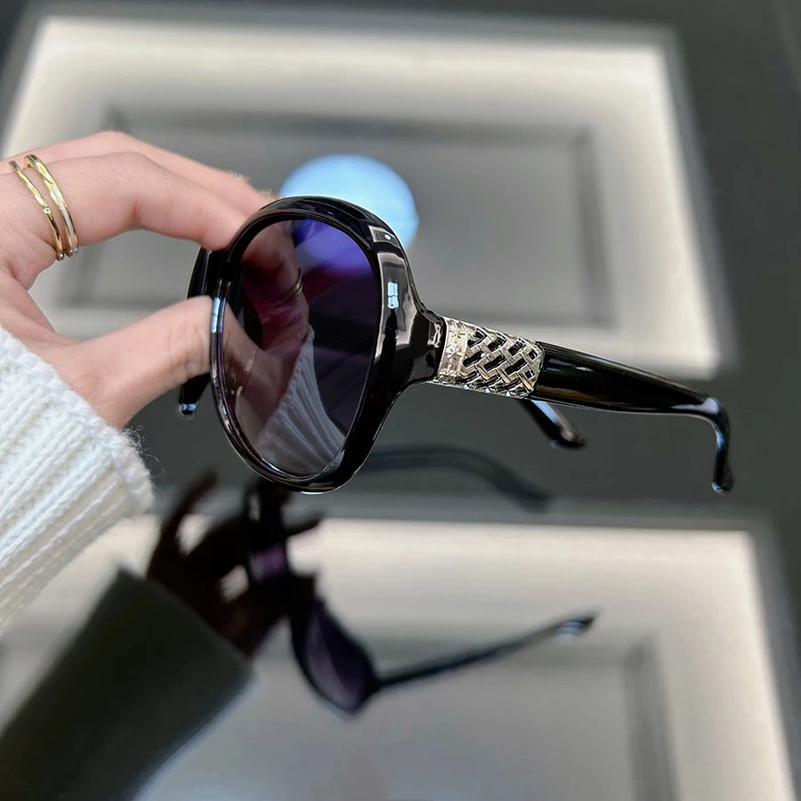 Retro Mirror Round Sunglasses for Men & Women Vintage Punk Designer Eyewear