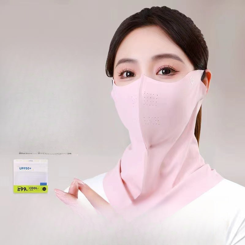 CoolGuard Ice Silk UV Neck Gaiter for Women Breathable Sun Protection Face & Neck Cover