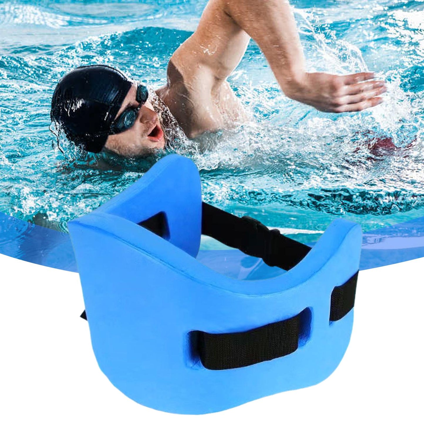 Adjustable Swim Float Belt Pool Buoyancy Belt for Swimming Training Adults & Kids