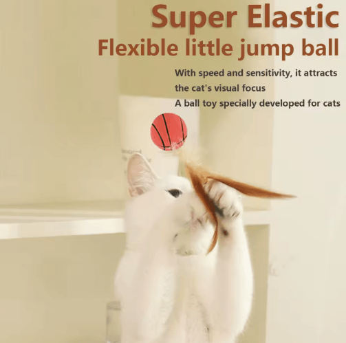 Feather Bounce Interactive Cat Balls for Indoor Play & Training