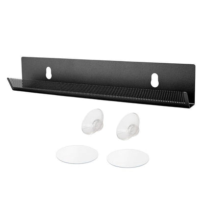 Metal Wall Mounted Wig Display Stand and Hair Extension Holder Wig Storage Rack for Styling and Storage Black