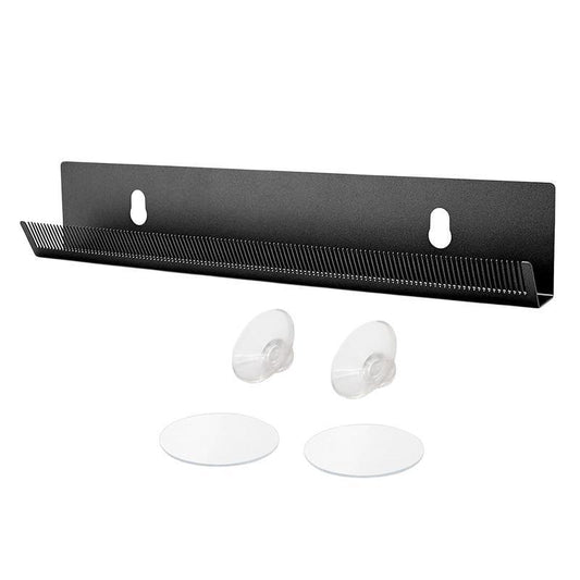 Metal Wall Mounted Wig Display Stand and Hair Extension Holder Wig Storage Rack for Styling and Storage Black