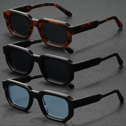 Classic Square Sunglasses Set of Unisex Retro Fashion Shades