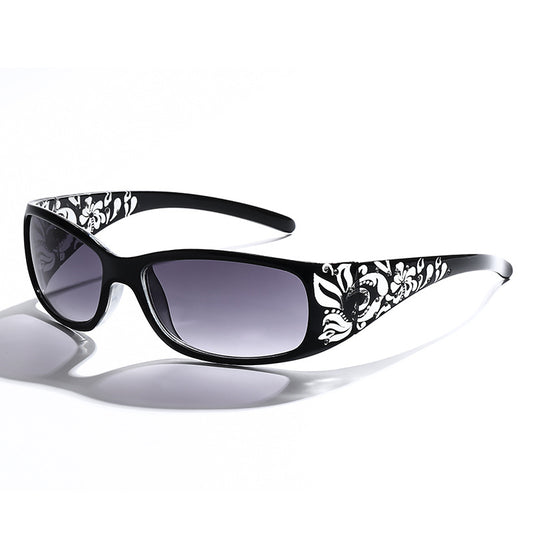 Square Frame Retro Small Frame Sunglasses for Women Summer Beach Style