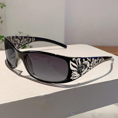 Square Frame Retro Small Frame Sunglasses for Women Summer Beach Style