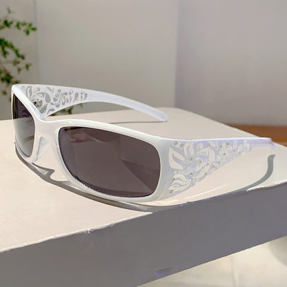 Square Frame Retro Small Frame Sunglasses for Women Summer Beach Style