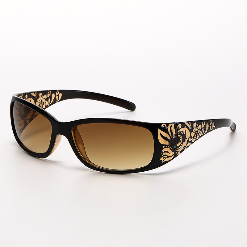 Square Frame Retro Small Frame Sunglasses for Women Summer Beach Style