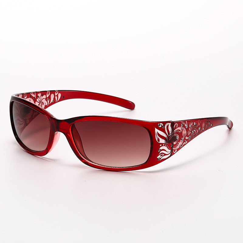 Square Frame Retro Small Frame Sunglasses for Women Summer Beach Style