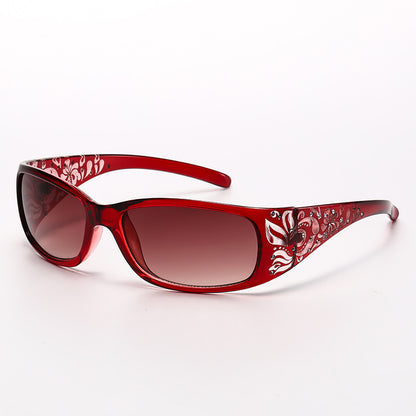 Square Frame Retro Small Frame Sunglasses for Women Summer Beach Style