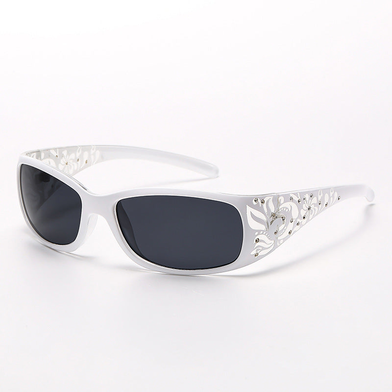 Square Frame Retro Small Frame Sunglasses for Women Summer Beach Style