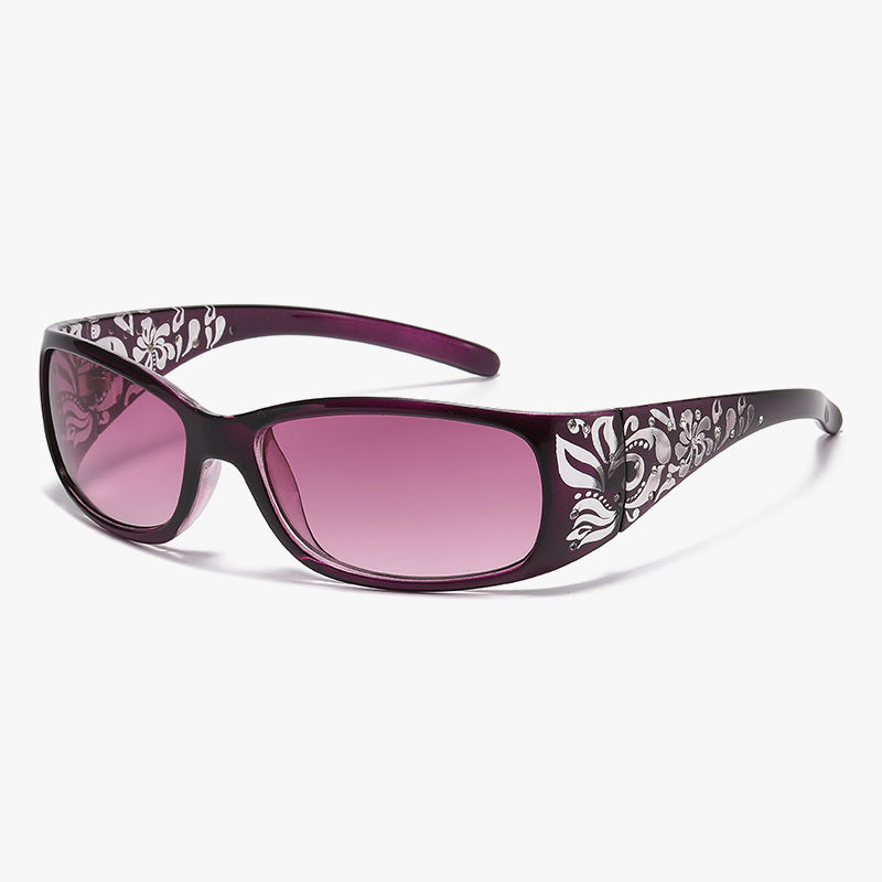 Square Frame Retro Small Frame Sunglasses for Women Summer Beach Style