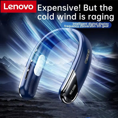 Lenovo Portable Neck Air Conditioner Rechargeable Bladeless Cooling Fan