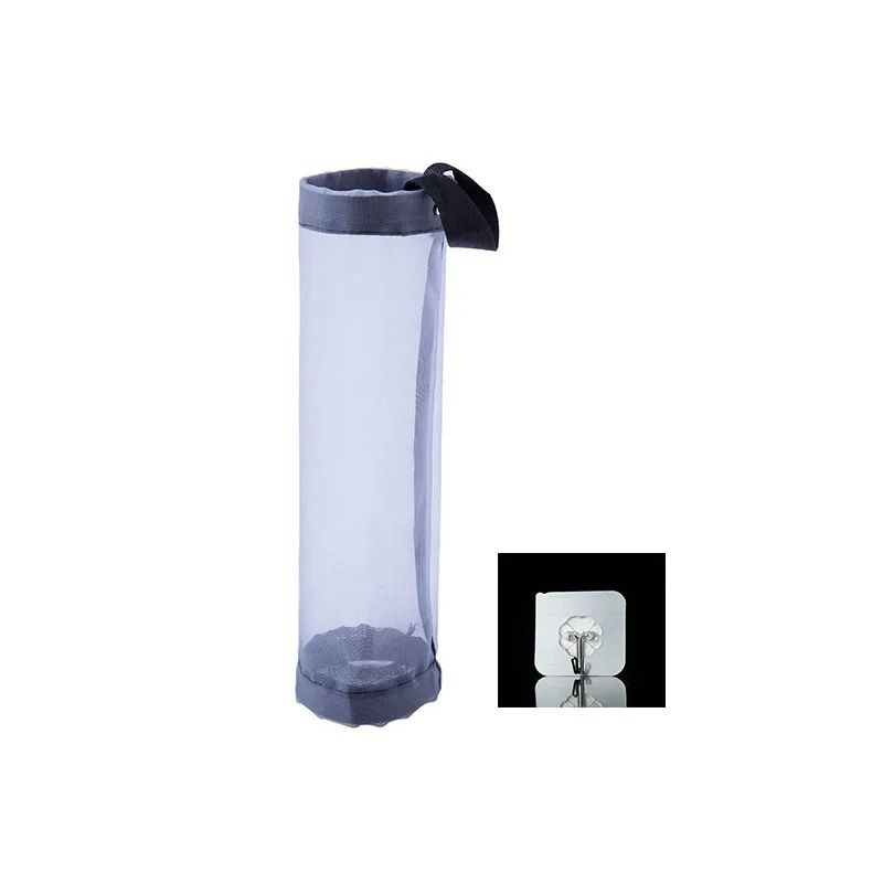 Wall-Mounted Trash Bag Dispenser – High-Capacity Nylon Storage Pouch & Grocery Bag Organizer