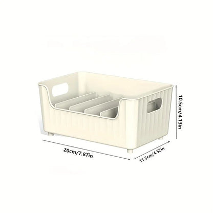 6-Compartment Detachable Spice Organizer Bin for Fridge, Pantry & Countertop