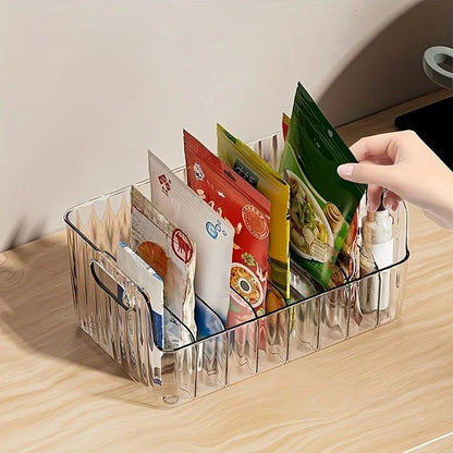 6-Compartment Detachable Spice Organizer Bin for Fridge, Pantry & Countertop