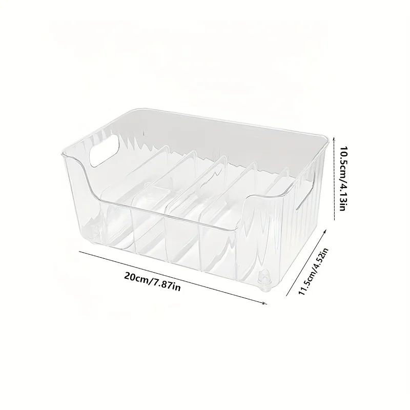 6-Compartment Detachable Spice Organizer Bin for Fridge, Pantry & Countertop