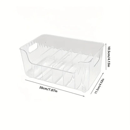 6-Compartment Detachable Spice Organizer Bin for Fridge, Pantry & Countertop