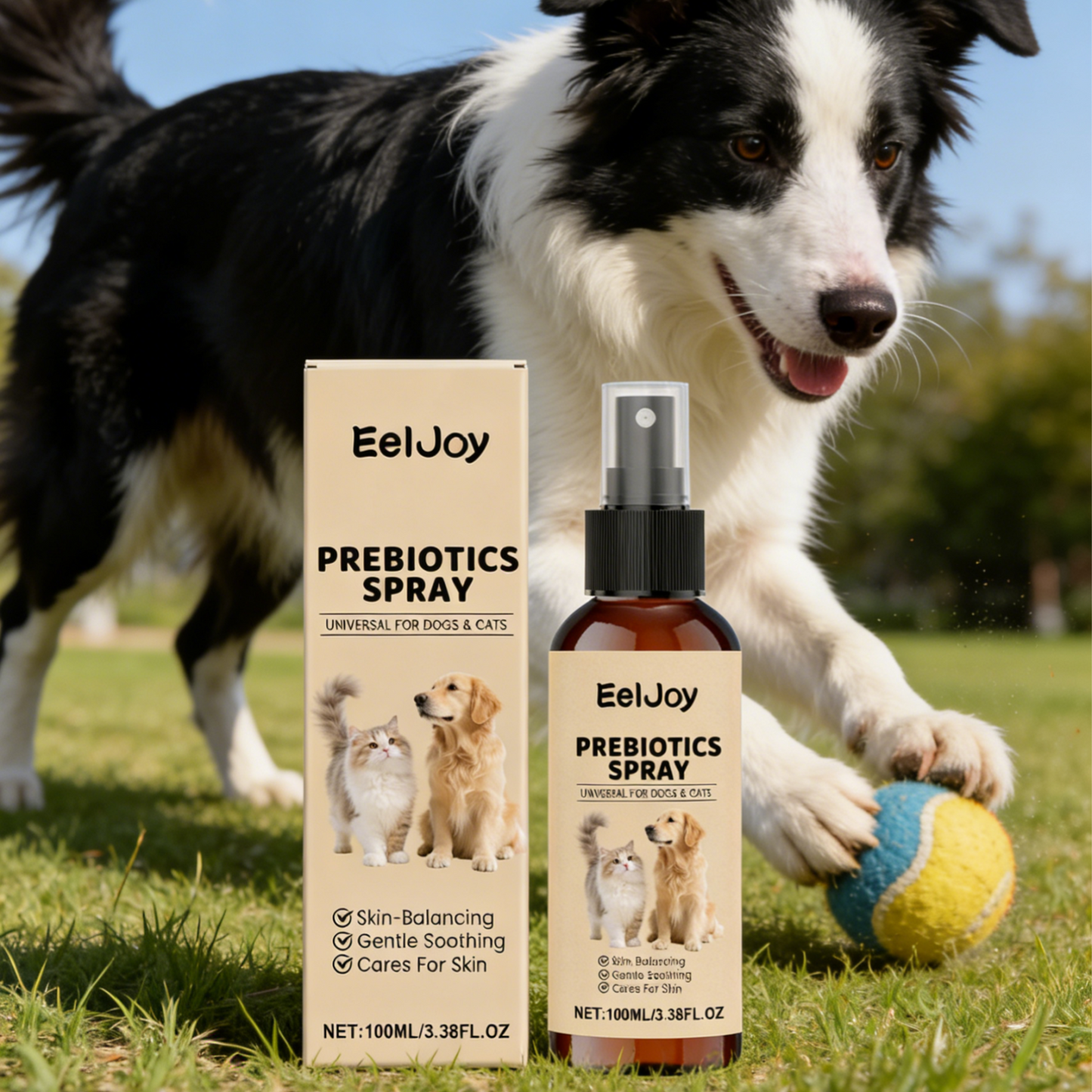 Pet Prebiotic Anti Itch Skin Soothing Spray for Dogs & Cats Moisturizing Dry Skin Relief