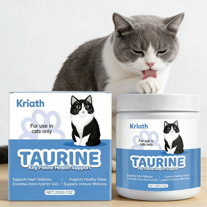 Taurine Powder for Cats Feline Taurine Supplement for Heart, Vision & Immunity Support