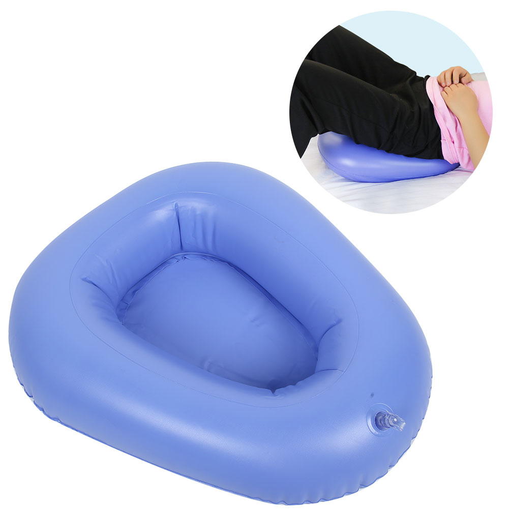 Inflatable Bedpan for Elderly Care Anti Bedsore Air Cushion Potty for Bedridden Patients