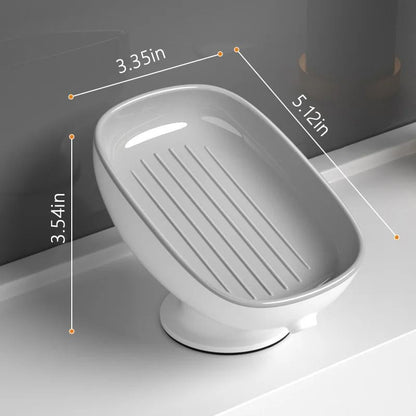 Double Layer Soap Holder with Drainage Tray Detachable Soap Storage Box