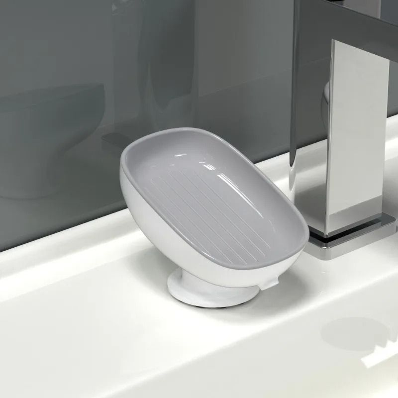 Double Layer Soap Holder with Drainage Tray Detachable Soap Storage Box