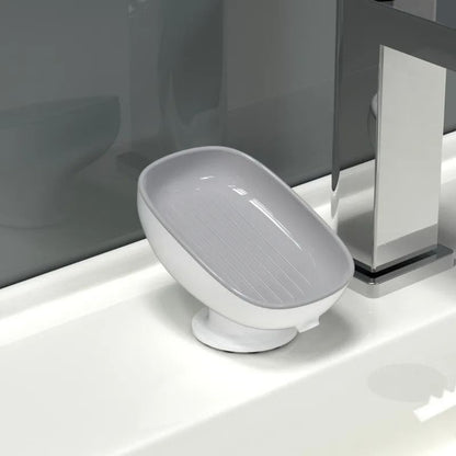 Double Layer Soap Holder with Drainage Tray Detachable Soap Storage Box
