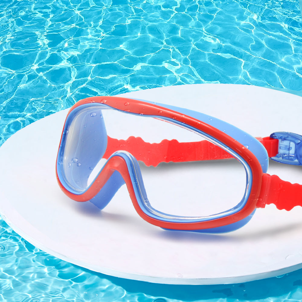Kids Swim Goggles Anti Fog UV Protection Wide Vision Snorkeling Mask