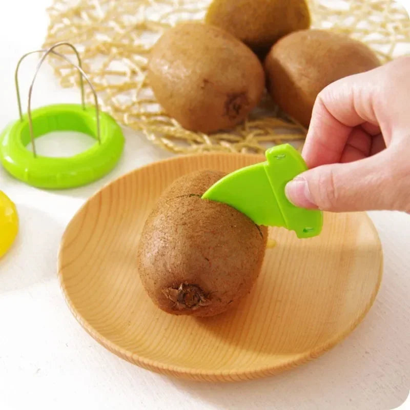 Detachable Stainless Steel Kiwi & Fruit Peeler Kitchen Gadget for Effortless Fruit Prep