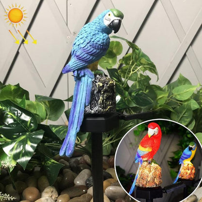 Solar Garden Lamp Resin Parrot Outdoor Solar Lawn Light for Courtyard Decor