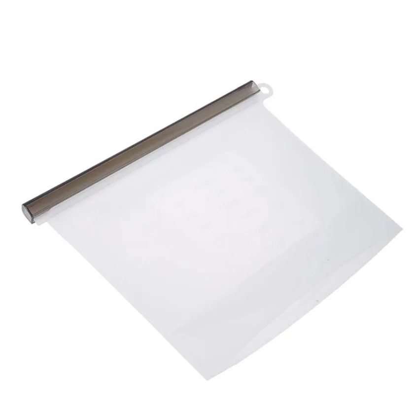 Reusable Food-Grade Silicone Storage Bag & Airtight Freezer Zip Bag