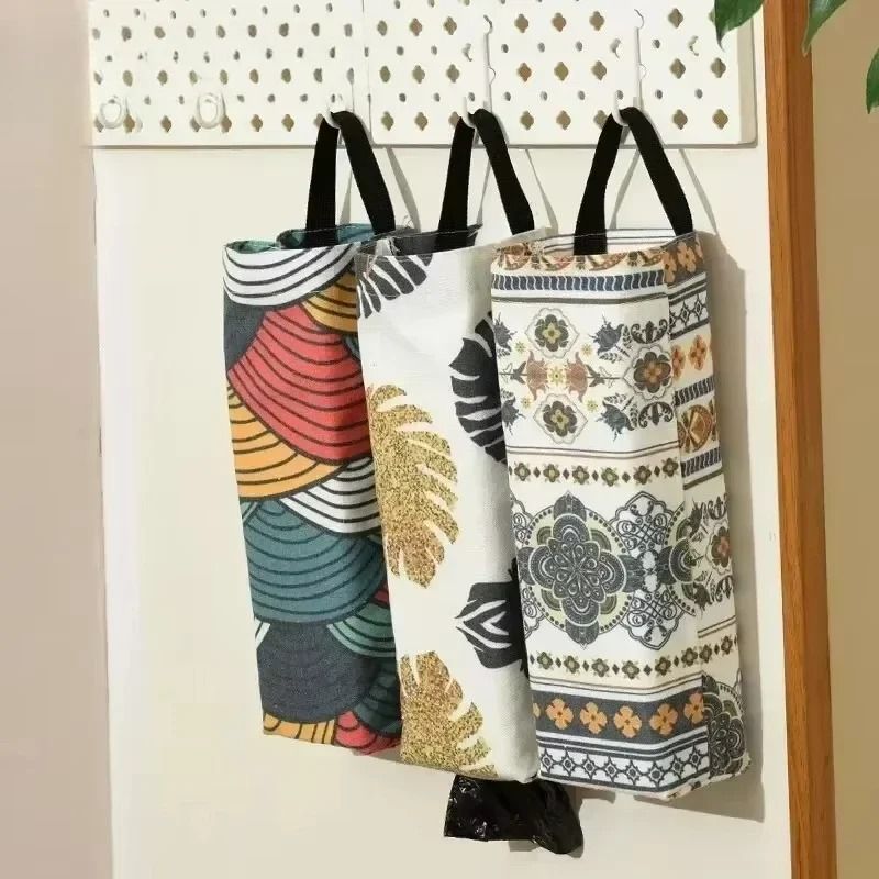 Wall-Mounted Hanging Garbage Bag Storage Dispenser & Splicing Sorting Organizer