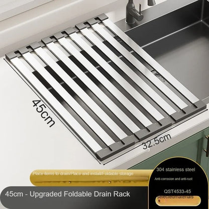 Stainless Steel Over Sink Dish Rack for Kitchen Drying