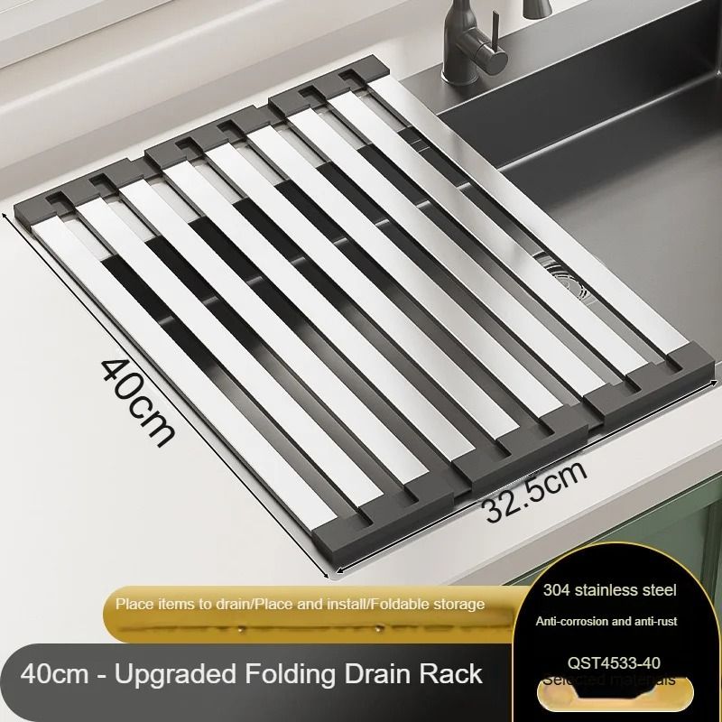 Stainless Steel Over Sink Dish Rack for Kitchen Drying